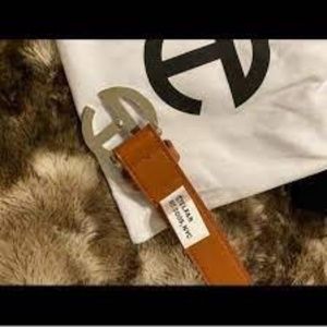 Brown cafe TELFAR SLIM BELT